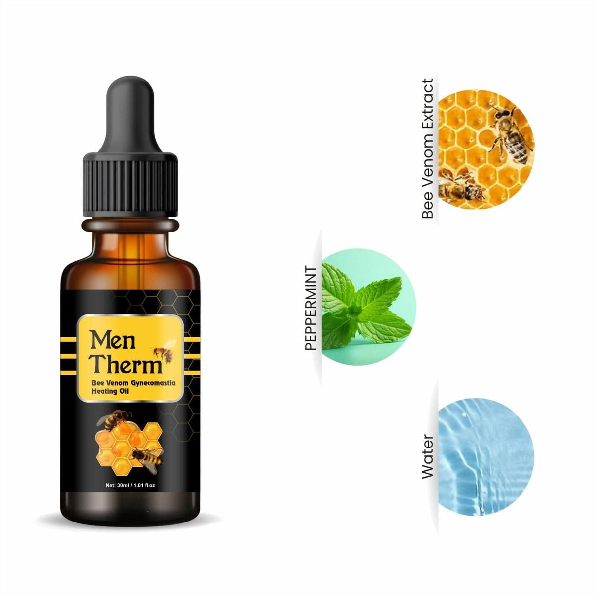 Venoburn™️Men Therm Bee Venom Tightening Oil (Pack of 2)